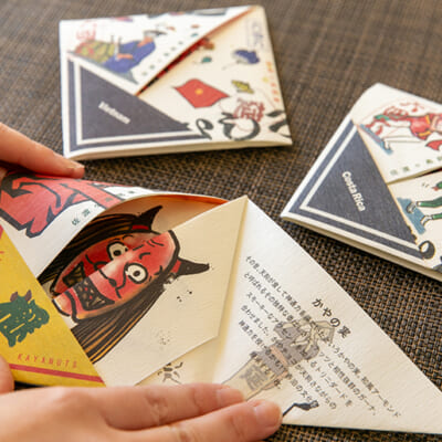 一枚の紙で包む、日本古来のラッピング「折型」