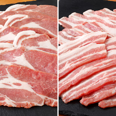 新潟県産 和豚もちぶた 肩ロース・バラ（焼き肉用）800g