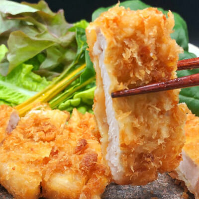 厚切りのロース肉が、食べごたえ満点！