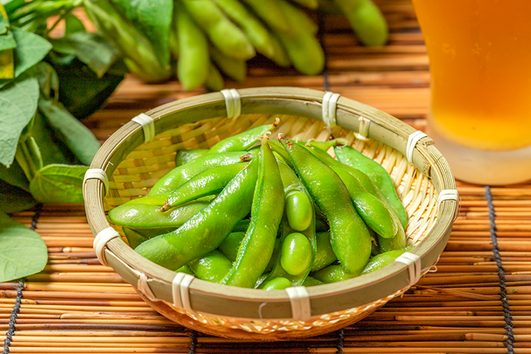 特産地で育った2種類の枝豆