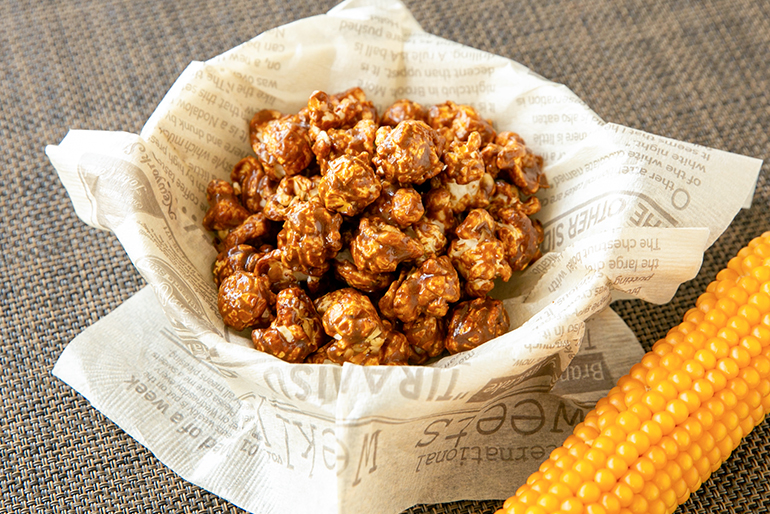 冬季限定の「塩キャラメル味のポップコーン」