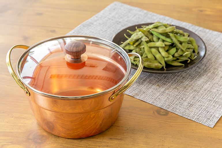 枝豆を美味しく茹でるために開発された鍋