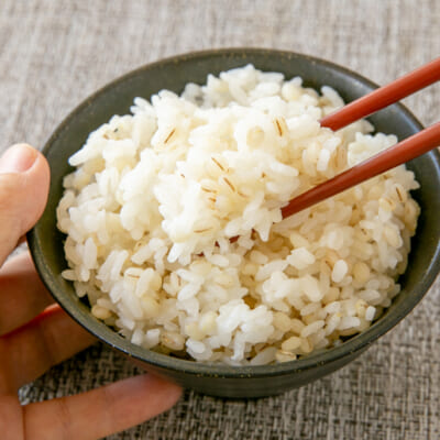 お米とは違うもっちり食感！