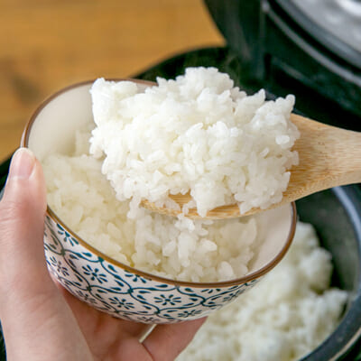 もっちりと粘り気のある「魚沼産コシヒカリ」