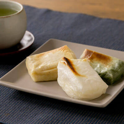 「魚沼産こがねもち」を使用した杵つき餅