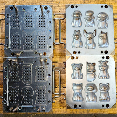 ペットの特徴を再現した金型