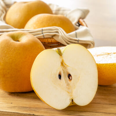 肥沃な土壌が広がる三条市で育った和梨