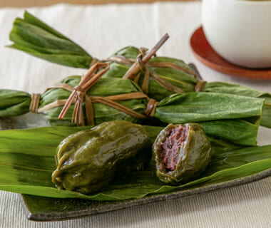ごんぼっ葉笹団子（つぶ餡）