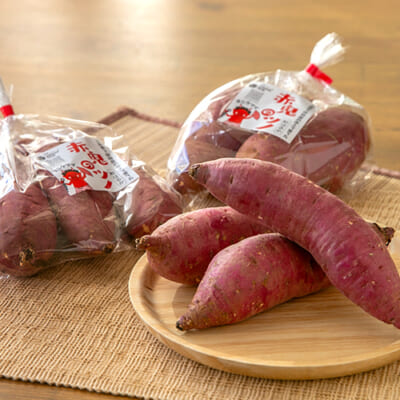 新潟県産さつまいも「赤鬼のツノ」（紅はるか）