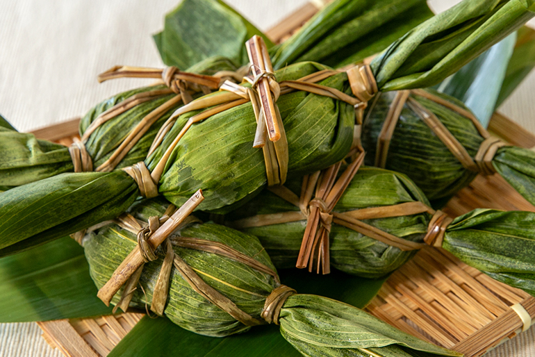 下田地区に伝わる「ごんぼっ葉笹団子」