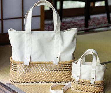 トートバッグ「ふたえ籠」