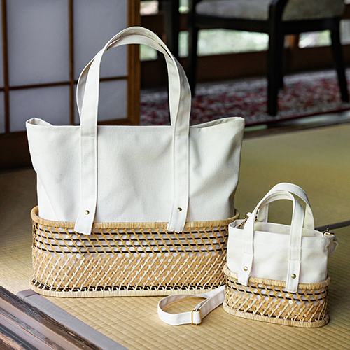 新潟直送計画】トートバッグ「ふたえ籠」 – ISSETSU