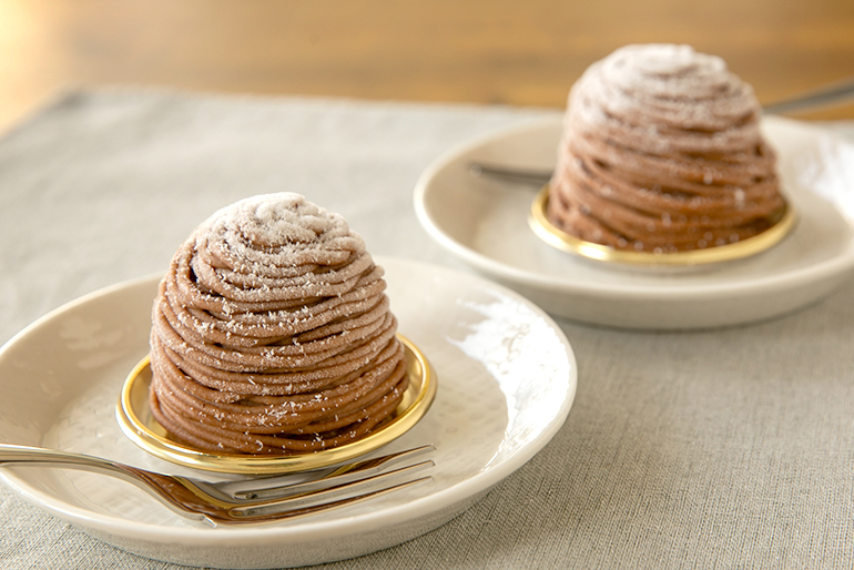 子どもからお年寄りまで、幅広い年代に人気のモンブラン