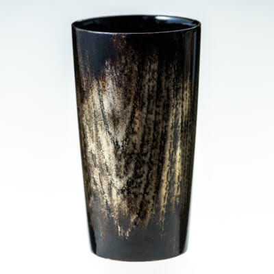 漆塗り酒器「酒逢」知 黒銀