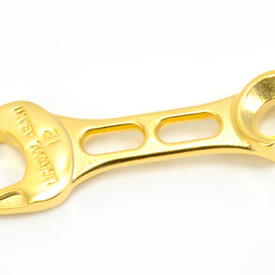 純金メッキ仕上げ