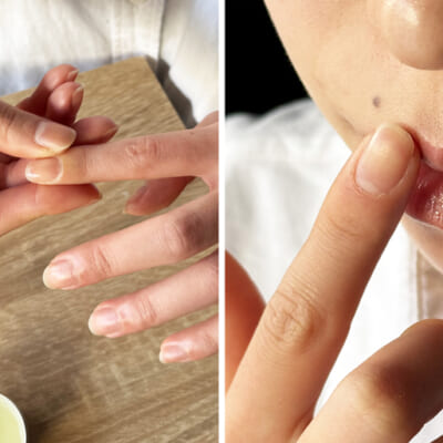 「バーム」は、爪まわりや唇のケアにもオススメ!