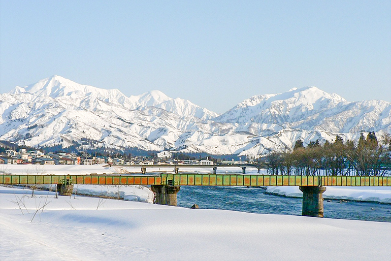 破間川の恩恵を受ける魚沼市下倉地区