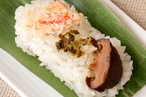 3. カニ・高菜・しいたけ