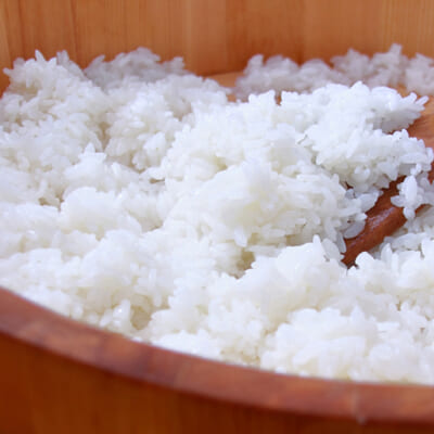 もっちりとした食感の「能生谷産コシヒカリ」