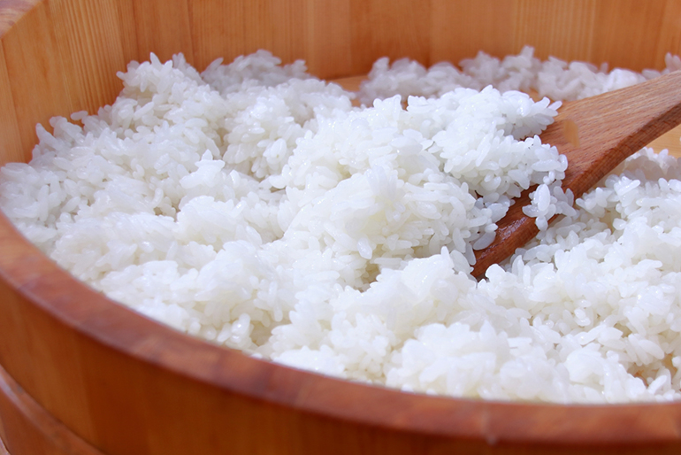 もっちりとした食感の「能生谷産コシヒカリ」