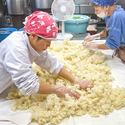 手作業で育てる自家製麹