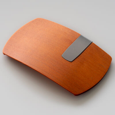 木製スマートカードウォレット「カエデ（バーミリオン）」