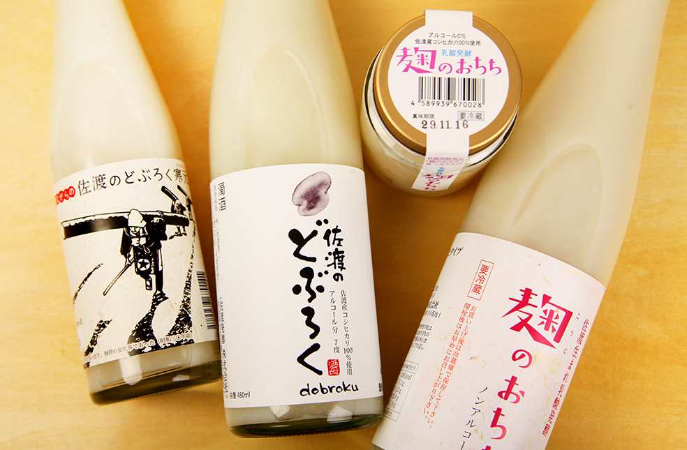 佐渡の甘酒 麹のおちち 飲むタイプ 480ml 2本 食べるタイプ 190g