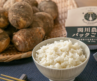 五泉産 里芋とパックごはんのセット