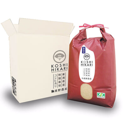【定期購入】新潟産コシヒカリ（特別栽培米）無洗米5kg
