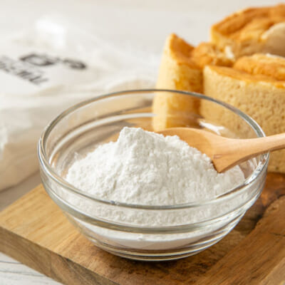 シフォンケーキにすると、しっとり食感！米粉の甘みがふわり