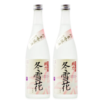 越乃冬雪花 純米吟醸 1.8l(1升) 2本