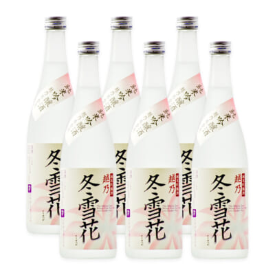 越乃冬雪花 純米吟醸 720ml(4合) 6本