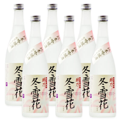 越乃冬雪花 純米吟醸 1.8l(1升) 6本