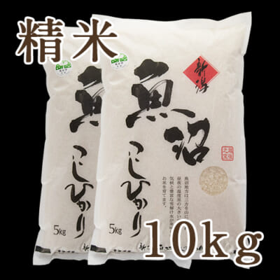 【定期購入】魚沼産 コシヒカリ 精米 10kg（5kg×2）