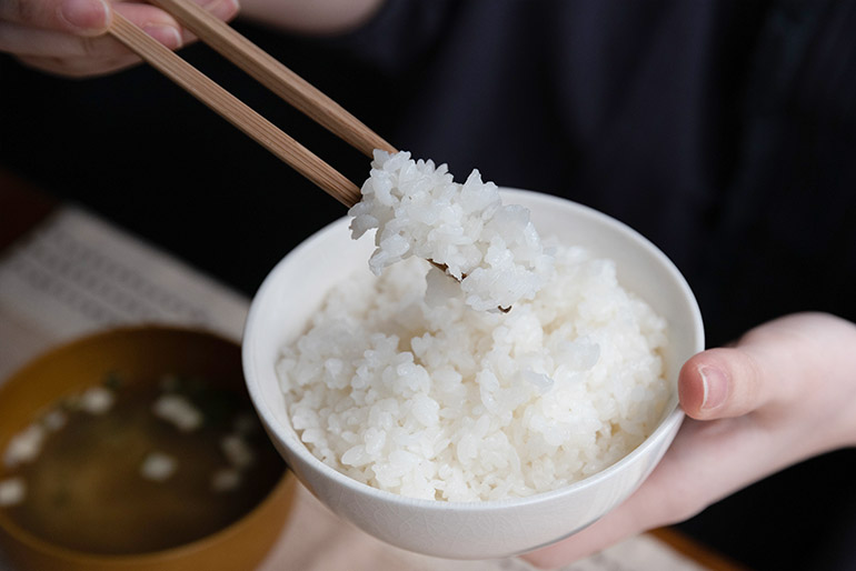 安心してもりもり食べられる！じっくり味わいたいお米です